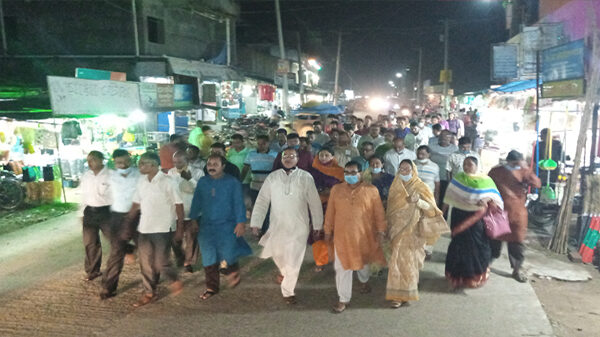 কুমিল্লায় কোরান অবমাননার ঘটনায় সহিংসতার প্রতিবাদে রাণীশংকৈলে র‍্যালি ও সভা