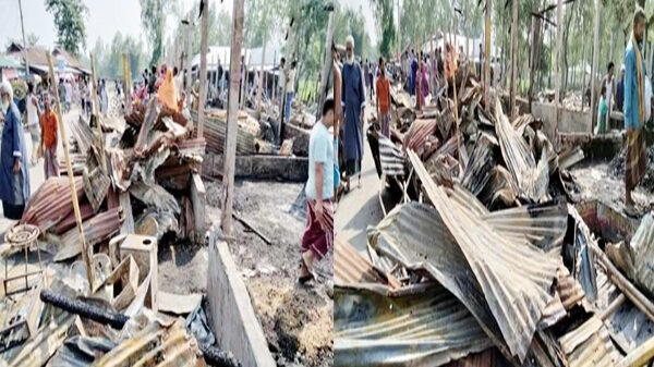 ভূরুঙ্গামারীতে ভয়াবহ অগ্নিকান্ডে ১২ টি দোকান পুড়ে প্রায় ৪০ লক্ষাধিক টাকার ক্ষতি