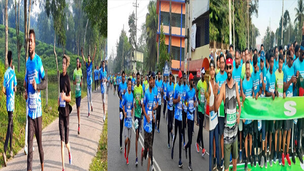 চায়ের দেশে অনুষ্ঠিত হলো হাফ ম্যারাথন