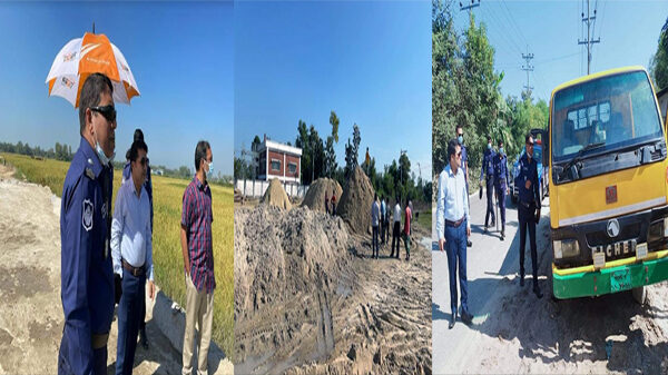 শ্রীমঙ্গলে মোবাইল কোর্ট অভিযানে ৬৪৬৫২ ঘনফুট বালু ও ১টি ট্রাক আটক
