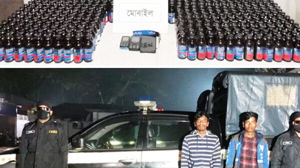 লালমনিরহাটের পাটগ্রামে ফেন্সিডিলসহ দুইযুবক গ্রেফতার