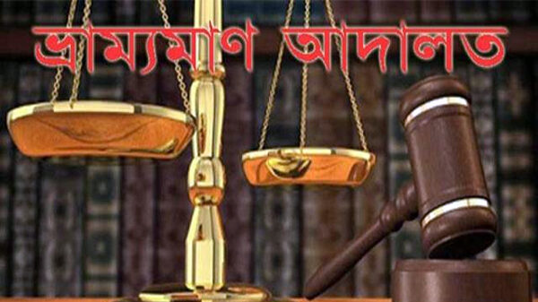 টিলা কাটা ও অবৈধভাবে বালু উত্তোলনে দু'জনকে কারাদণ্ড
