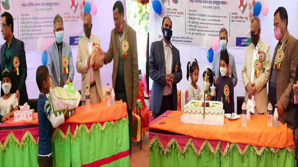 ঠাকুরগাঁওয়ে বড়দিন উদযাপন উপলক্ষে শিশুদের উপহার সামগ্রী বিতরণ