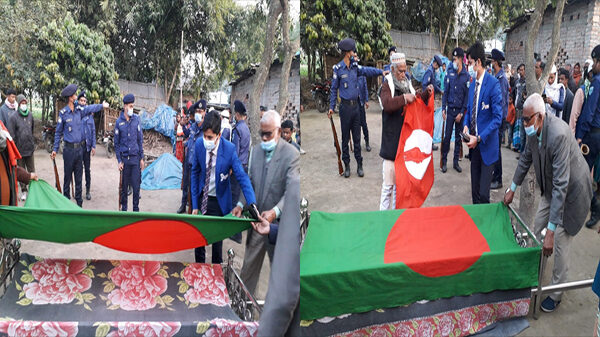 রাণীশংকৈলে বীর মুক্তিযোদ্ধার রাষ্ট্রীয় মর্যাদায় দাফন সম্পন্ন