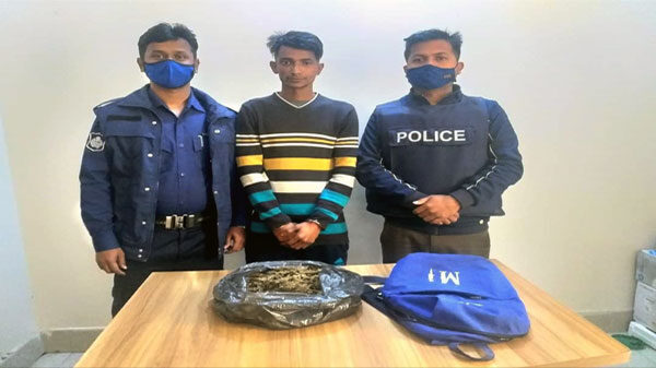 কুলাউড়ায় গাঁজা সহ ১জন গ্ৰেফতার