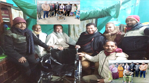 বঙ্গবন্ধুর স্বদেশ প্রত্যাবর্তন দিবসে হুইলচেয়ার পেয়ে ৫ প্রতিবন্ধী চরম খুশি