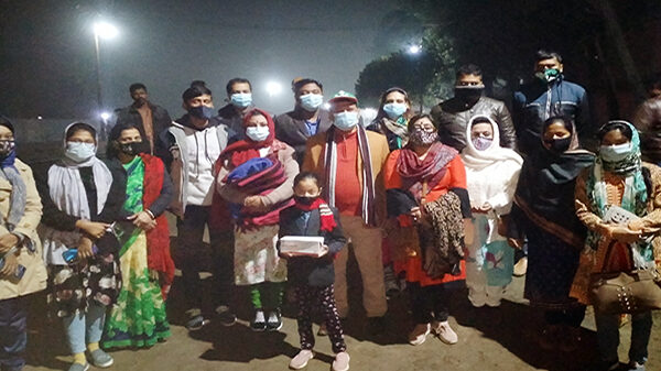 বঙ্গবন্ধু সাংস্কৃতিক জোট নওগাঁ জেলা শাখার শীতবস্ত্র বিতরণ