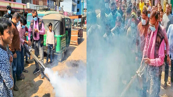 শ্রীমঙ্গলে মশক নিধন কর্মসূচি কার্যক্রম শুরু