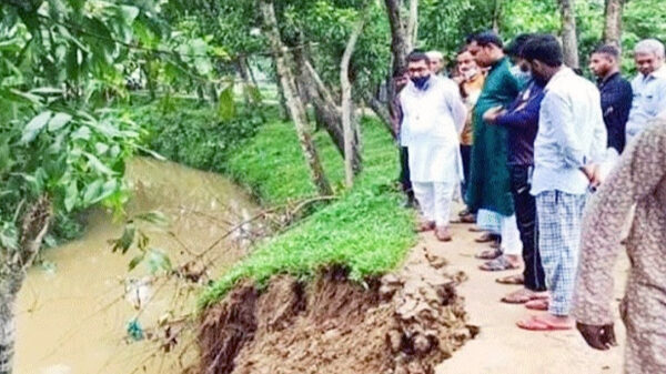 কুলাউড়ার গোগালীছড়া বাঁধ নির্মাণের কাজ নিয়ে ঠিকাদারদের গড়িমসি