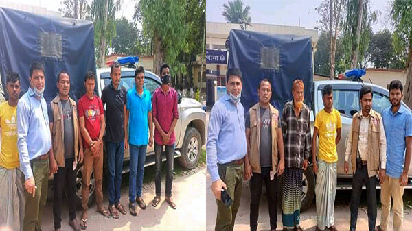 নীলফামারীর জলঢাকায় ইউ'পি সদস্যসহ গ্রেপ্তার ৩