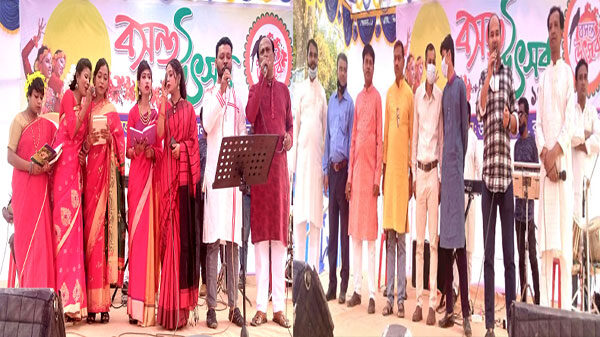রাণীশংকৈলে বসন্ত উৎসব অনুষ্ঠিত