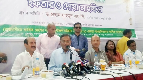 সব প্রতিকূলতার মধ্যেও জননেত্রী শেখ হাসিনার নেতৃত্বে এগিয়ে যাচ্ছে দেশ : তথ্যমন্ত্রী