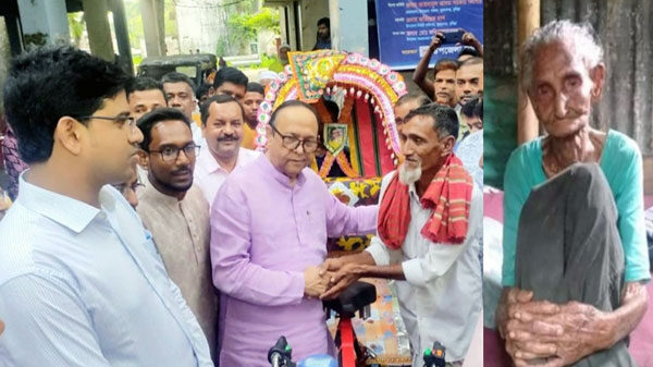 মুরাদনগরে যার চিকিৎসা ও ভরণপোষণের জন্য অটোরিকশা পেল ছেলে হালিম; সে আজ আর নেই