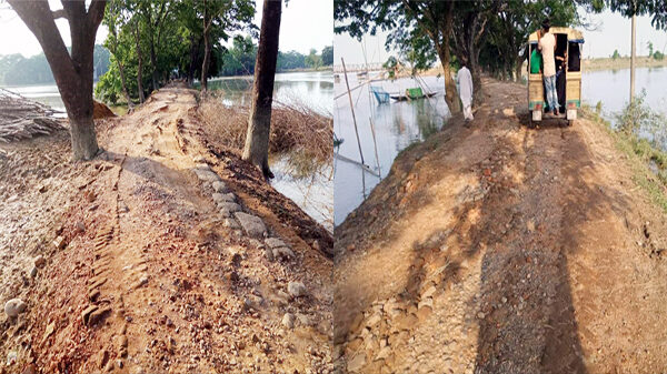 একযুগেও বদলায়নি রাস্তার চেহারা, জনজীবনে ভোগান্তি