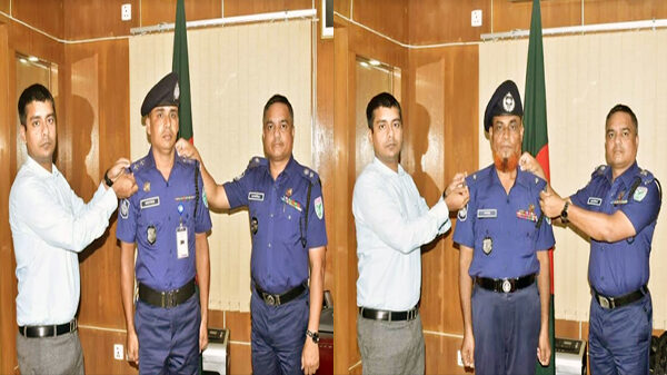 মৌলভীবাজারে দুই পুলিশ সদস্যের পদোন্নতি