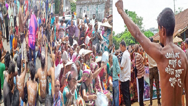 "৩০০ টাকা মজুরি দে, নইলে বুকে গুলি দে"-বাংলাদেশ চা-শ্রমিক ইউনিয়ন