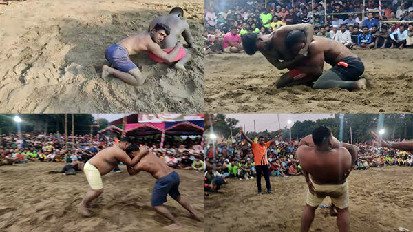 বাঞ্ছারামপুরে বুধাইর কান্দি ঐতিহ্যবাহী কুস্তি খেলা অনুষ্ঠিত