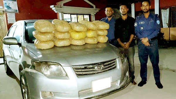 বাংগরায় ৩০ কেজি গাঁজাসহ আটক মাদক কারবারি জেলহাজতে